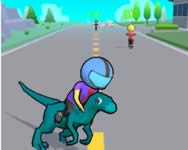 Dino rush hypercasual runner online